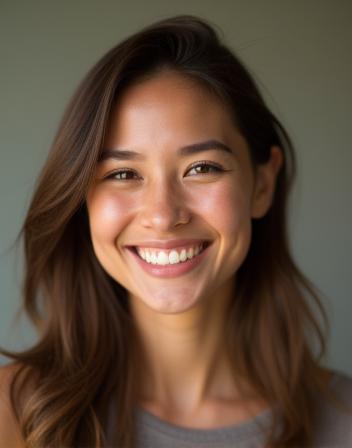 Smiling woman portrait