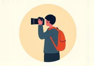 Photographer taking a picture