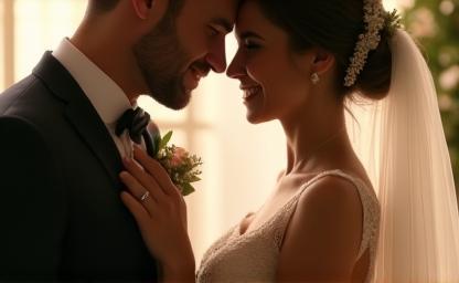 Wedding couple photo